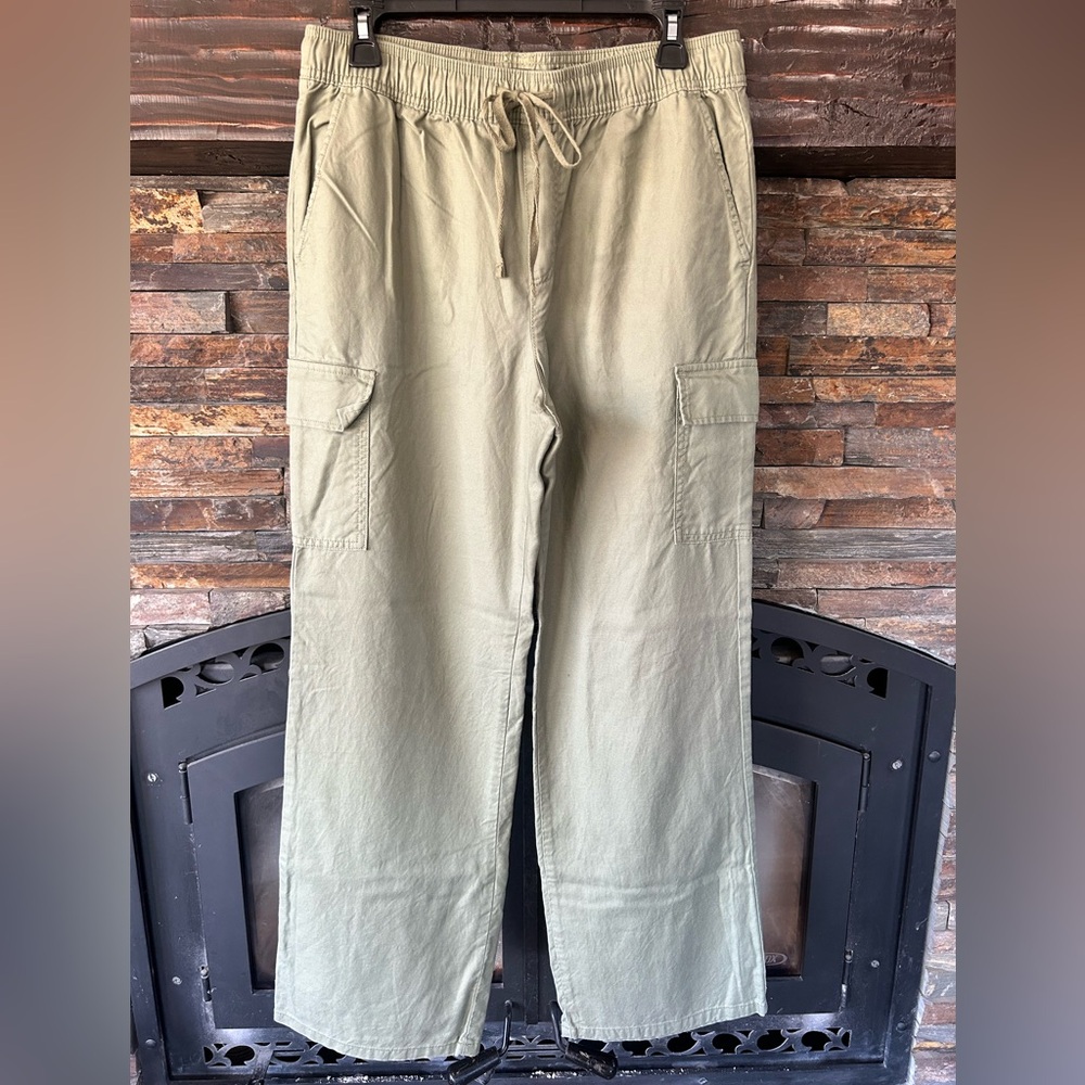 Sanctuary Green Casual‎ Wide Leg Cargo Pant Large